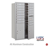 Picture of BREW Aluminum Mailbox Locker, Double Column, Rear Loading