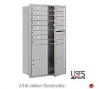 Picture of BREW Aluminum Mailbox Locker, Double Column, Front Loading