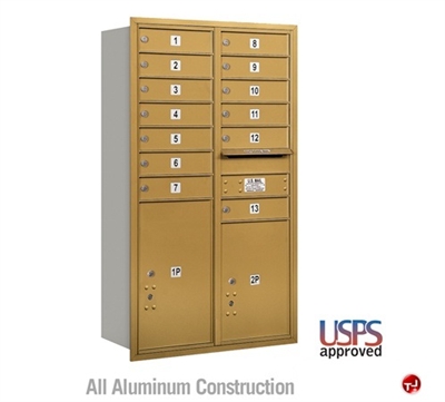 Picture of BREW Aluminum Mailbox Locker, Double Column, Rear Loading