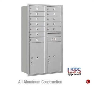 Picture of BREW Aluminum Mailbox Locker, Double Column, Rear Loading