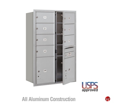 Picture of BREW Aluminum Mailbox Locker, Double Column, Front Loading