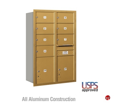 Picture of BREW Aluminum Mailbox Locker, Double Column, Rear Loading