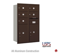 Picture of BREW Aluminum Mailbox Locker, Double Column, Rear Loading