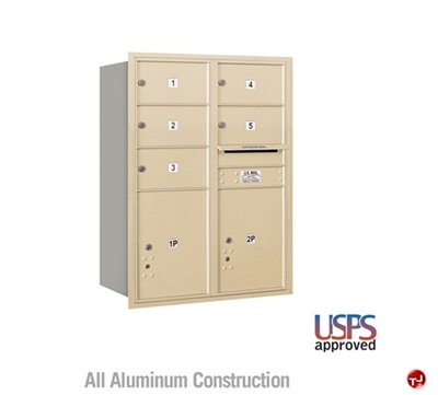 Picture of BREW Aluminum Mailbox Locker, Double Column, Rear Loading