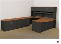 Picture of Peblo Custom U Shape Desk with Overhead Storage