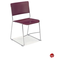Picture of AILE Poly Plastic Armless Sled Base Stack Chair
