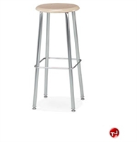 Picture of ACE Steel Backless Stool, Hard Plastic Seat