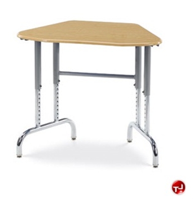 Picture of AILE Adjustable Height Trapezoid Classroom Student Desk