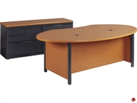 Picture of AILE 44" x 84" Desk with Storage Credenza