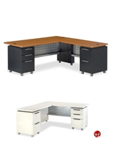 Picture of AILE 30" x 66" L-Shape Steel Office Desk Workstation
