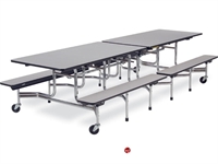 Picture of AILE Mobile Folding Cafeteria Lunchroom Bench Table