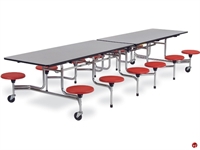 Picture of AILE Mobile Folding Cafeteria Stool Table