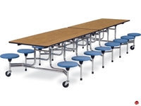 Picture of AILE Mobile Folding Cafeteria Stool Table