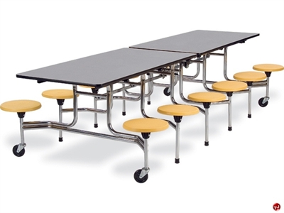 Picture of AILE Mobile Folding Cafeteria Stool Table