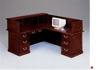 Picture of DMI Governors 7350-66 Traditional Laminate 66" L Shape Reception Desk Workstation