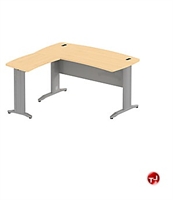 Picture of Bush Sector 60"W x 72"D L Shape Curved Work Surface Desk