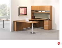 Picture of ADES 72" U Shape Office Desk Workstation, Overhead Storage