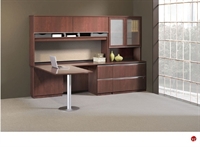 Picture of Bush Milano2, 72" L Shape Desk,Closed Overhead, Lateral File Storage