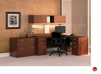 Picture of Bush Quantum, L Shape Office Desk,Closed Overhead,2 Drawer Lateral File