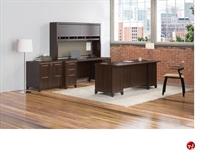 Picture of Bush Enterprise 72" Executive Office Desk,Kneespace Credenza Storage,Lateral File