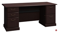Picture of Bush Syndicate 6372, 72" Traditional Double Pedestal Desk