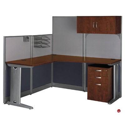 Picture of ADES L Shape Office Desk Cubicle Workstation