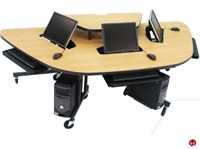 Picture of Apti 3 Person Mobile Student Training Table