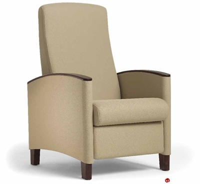 Picture of Healthcare Medical Recliner, Wood Arm Caps