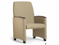 Picture of Healthcare Medical Glider Chair, Wood Arm Cap