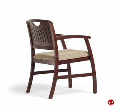 Picture of Reception Guest Healthcare Arm Chair, Wood Back