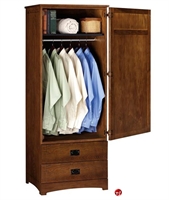 Picture of Hekman C4014 Single Door Bedroom Wardrobe with Two Drawers