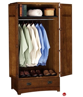 Picture of Hekman C4013 Double Door Bedroom Wardrobe with Drawer