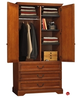 Picture of Hekman C1007 Bedroom Partitioned Wardrobe, Three Drawers