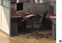 Picture of L Shape Height Adjustable Office Desk Cubicle Workstation