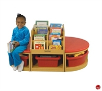 Picture of Astor Kids Bench Reading Book Display Cabinet