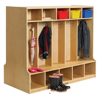 Picture of Astor Two Sided Open Shelf Wood Coat Locker