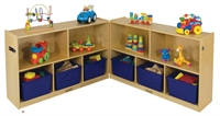 Picture of Astor Open Shelf Wood Storage Cabinet
