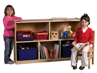 Picture of Astor Kids Play Open Shelf Wood Storage Cabinet