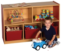 Picture of Astor Open Shelf Wood Toy Storage Cabinet
