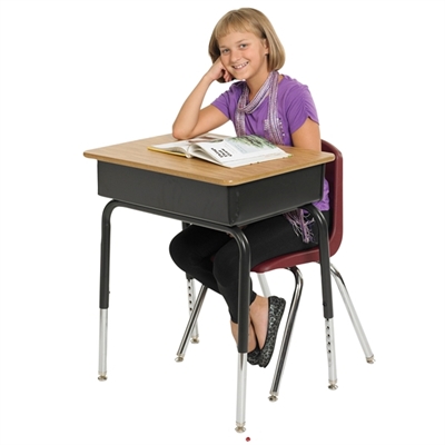 Picture of Astor Open Front Height Adjustable Classroom School Desk