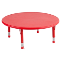 Picture of Astor Round Height Adjustable School Activity Resin Table