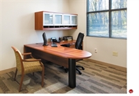 Picture of KI Aristotle L Shape D Top Office Desk with Wall Mount Storage