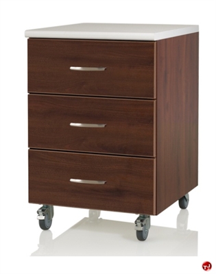 Picture of KI Dante Healthcare 3 Drawer Mobile Bedside Cabinet