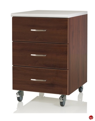 Picture of KI Dante Healthcare 3 Drawer Mobile Bedside Cabinet