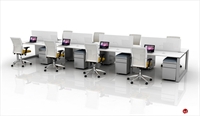 Picture of 8 Person Bench Seating Teaming Desk Workstation