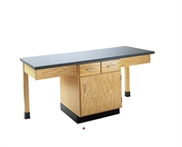 Picture of DEVA 2 Person Student Lab Work Desk, Phenolic Resin Top