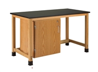 Picture of DEVA Student Lab Work Table with Storage Door, Epoxy Top