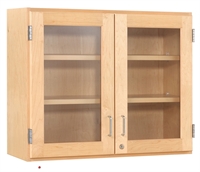 Picture of DEVA Wall Mount Glass  Door Veneer Storage Cabinet