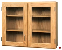 Picture of DEVA Wall Mount Glass Door Veneer Storage Cabinet