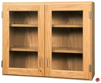 Picture of DEVA Wall Mount Glass Door Veneer Storage Cabinet
